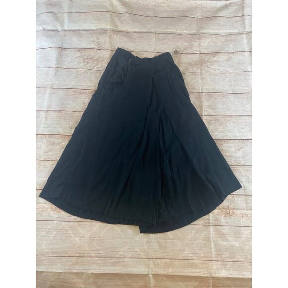 Free People Foreigner Culotte Pants Black Wrap Wide Leg Cropped Flowy - XS - Picture 6 of 14